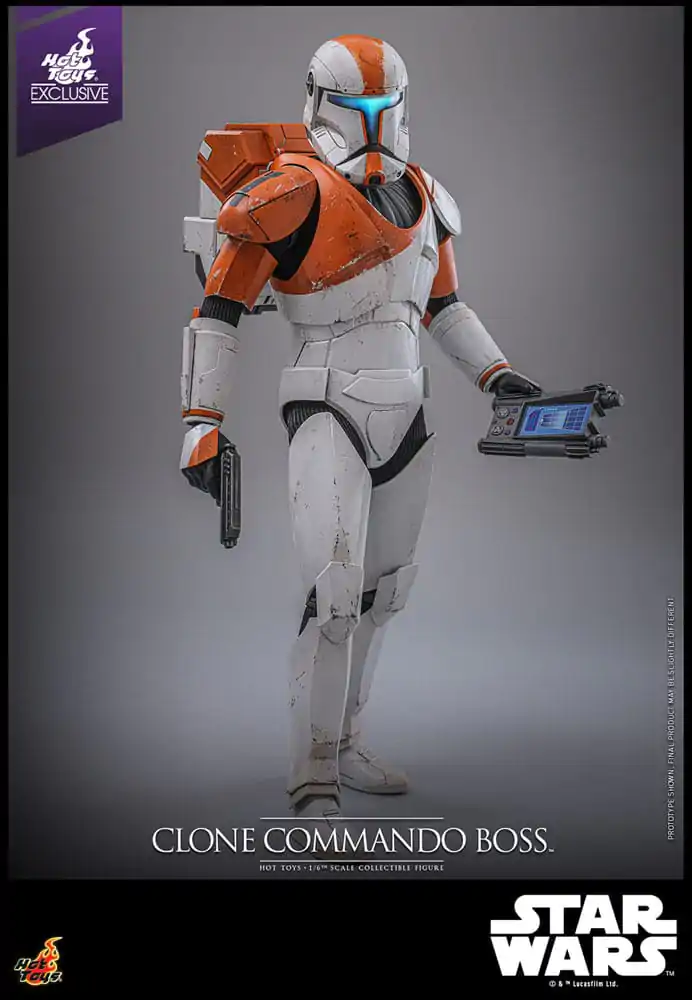 Star Wars: The Clone Wars 1/6 Clone Commando Boss Hot Toys Exkluzív akciófigura 30 cm termékfotó
