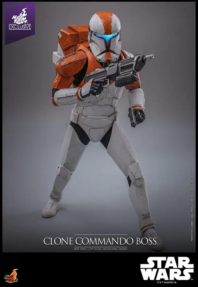 Star Wars: The Clone Wars 1/6 Clone Commando Boss Hot Toys Exkluzív akciófigura 30 cm termékfotó
