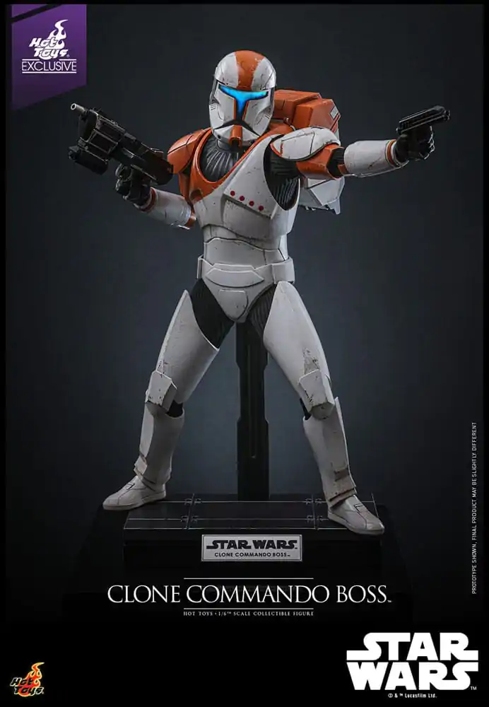 Star Wars: The Clone Wars 1/6 Clone Commando Boss Hot Toys Exkluzív akciófigura 30 cm termékfotó