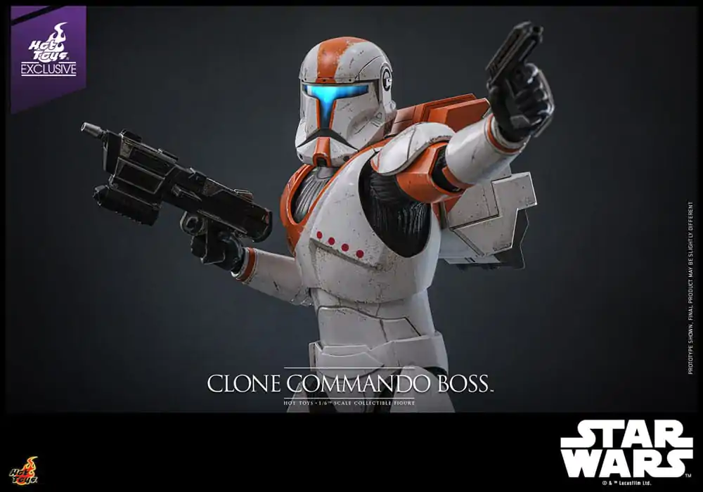 Star Wars: The Clone Wars 1/6 Clone Commando Boss Hot Toys Exkluzív akciófigura 30 cm termékfotó