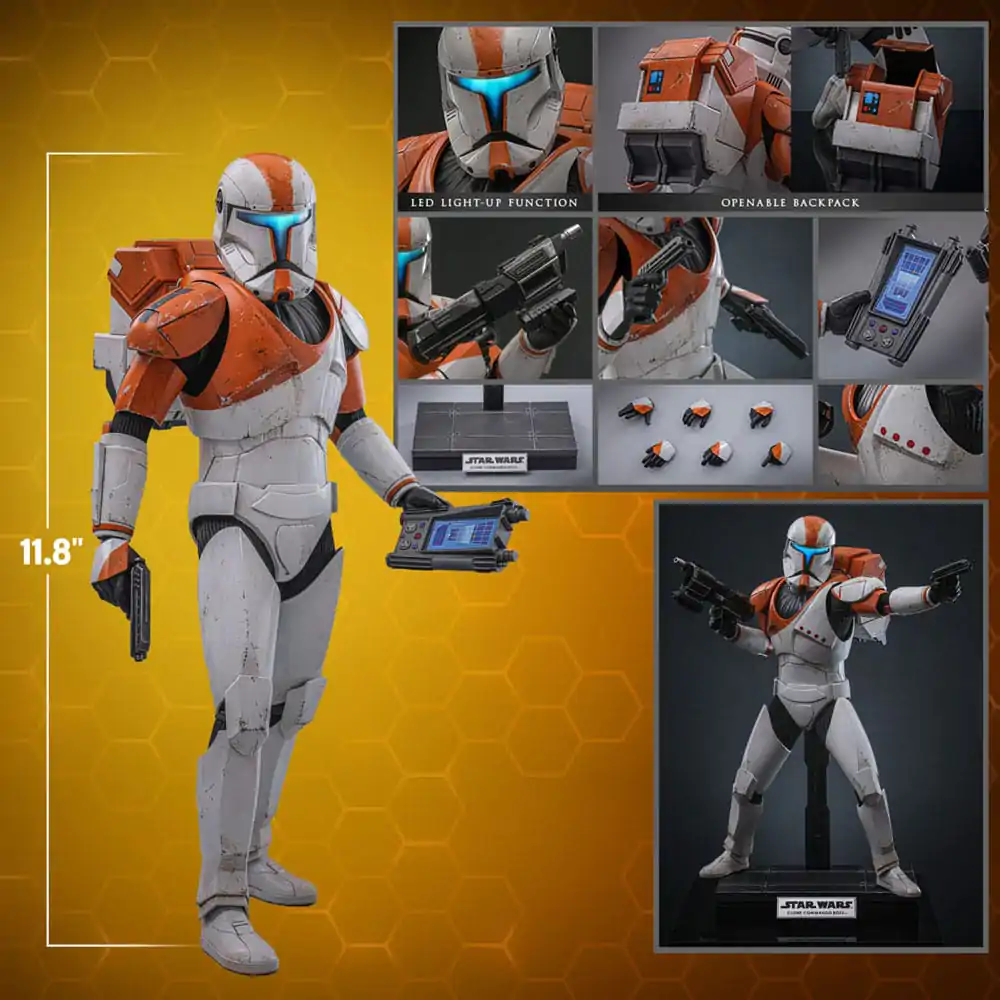 Star Wars: The Clone Wars 1/6 Clone Commando Boss Hot Toys Exkluzív akciófigura 30 cm termékfotó