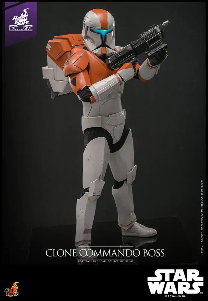 Star Wars: The Clone Wars 1/6 Clone Commando Boss Hot Toys Exkluzív akciófigura 30 cm termékfotó