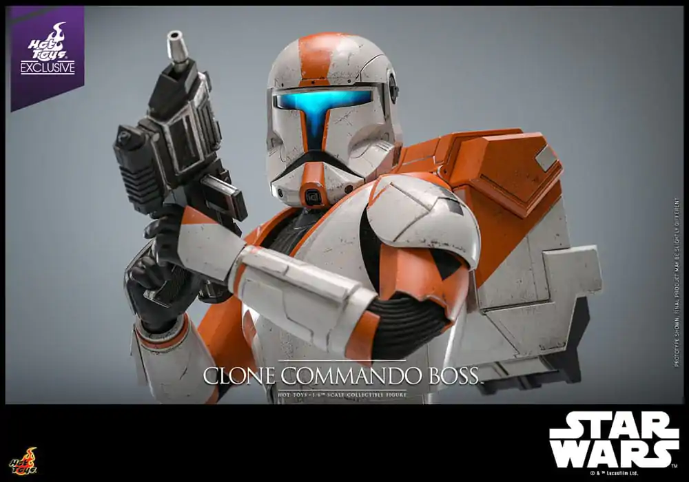 Star Wars: The Clone Wars 1/6 Clone Commando Boss Hot Toys Exkluzív akciófigura 30 cm termékfotó