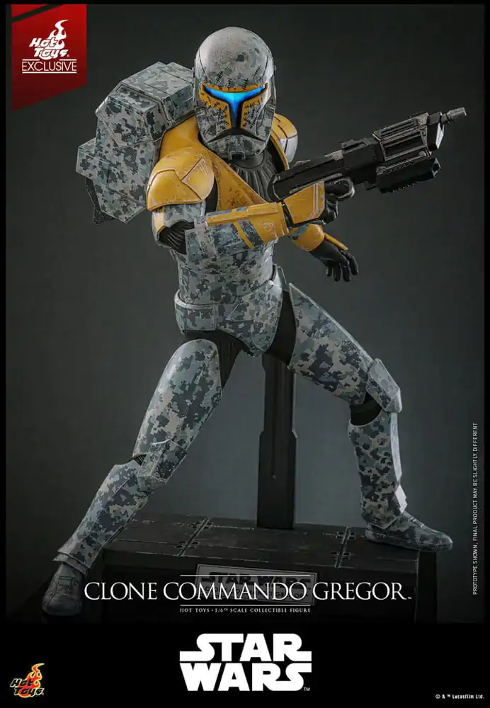 Star Wars: The Clone Wars 1/6 Clone Commando Gregor Hot Toys Exkluzív akciófigura 30 cm termékfotó