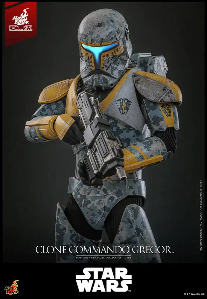 Star Wars: The Clone Wars 1/6 Clone Commando Gregor Hot Toys Exkluzív akciófigura 30 cm termékfotó