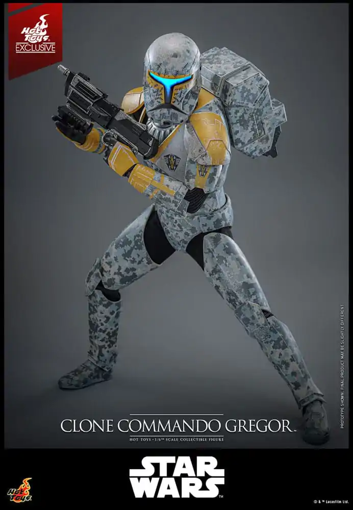 Star Wars: The Clone Wars 1/6 Clone Commando Gregor Hot Toys Exkluzív akciófigura 30 cm termékfotó