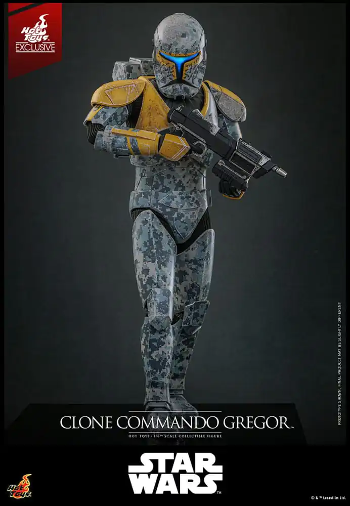Star Wars: The Clone Wars 1/6 Clone Commando Gregor Hot Toys Exkluzív akciófigura 30 cm termékfotó