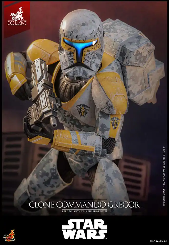 Star Wars: The Clone Wars 1/6 Clone Commando Gregor Hot Toys Exkluzív akciófigura 30 cm termékfotó