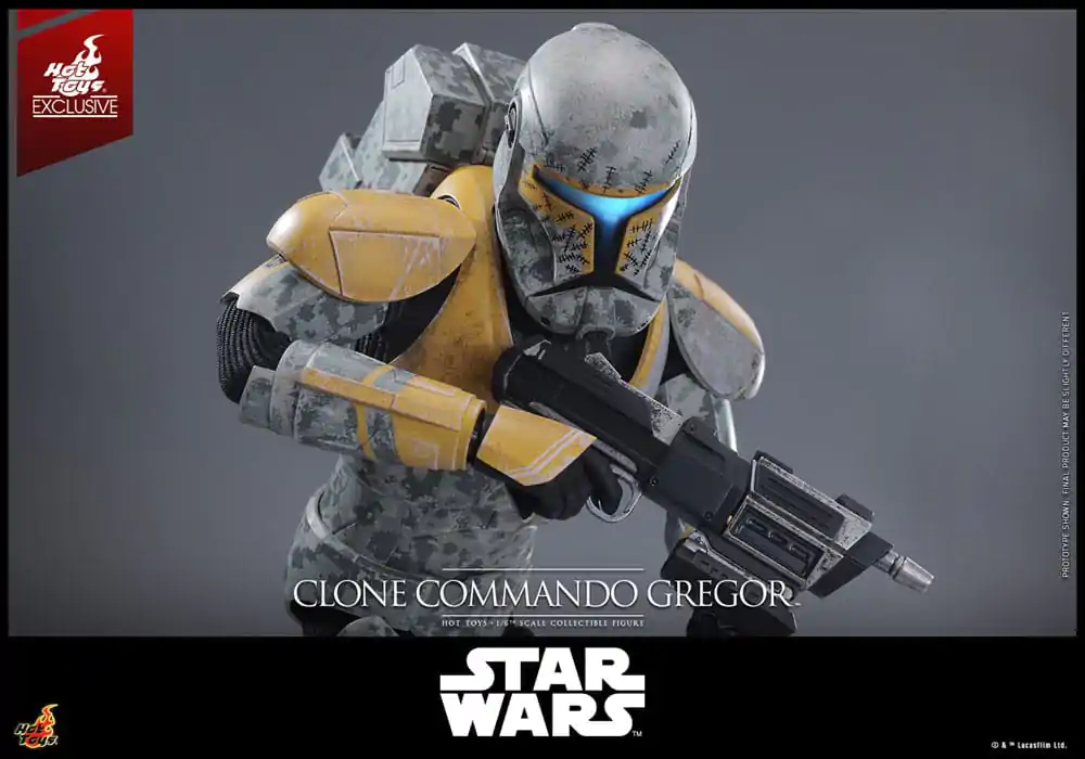 Star Wars: The Clone Wars 1/6 Clone Commando Gregor Hot Toys Exkluzív akciófigura 30 cm termékfotó