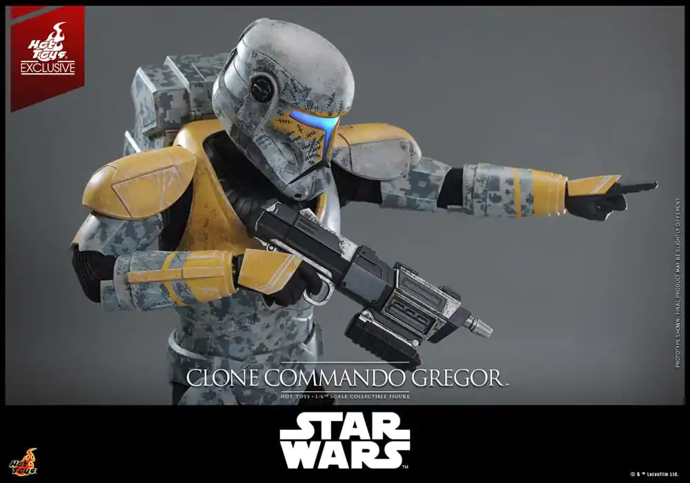 Star Wars: The Clone Wars 1/6 Clone Commando Gregor Hot Toys Exkluzív akciófigura 30 cm termékfotó