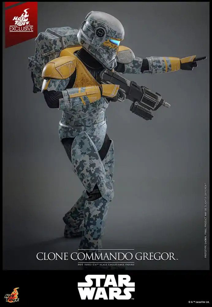 Star Wars: The Clone Wars 1/6 Clone Commando Gregor Hot Toys Exkluzív akciófigura 30 cm termékfotó