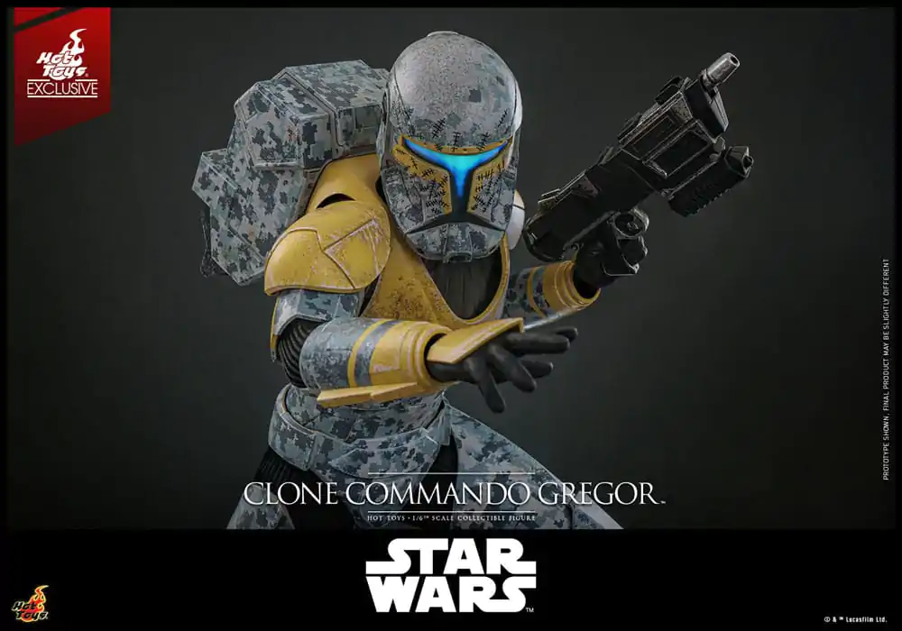 Star Wars: The Clone Wars 1/6 Clone Commando Gregor Hot Toys Exkluzív akciófigura 30 cm termékfotó