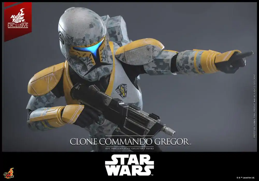Star Wars: The Clone Wars 1/6 Clone Commando Gregor Hot Toys Exkluzív akciófigura 30 cm termékfotó