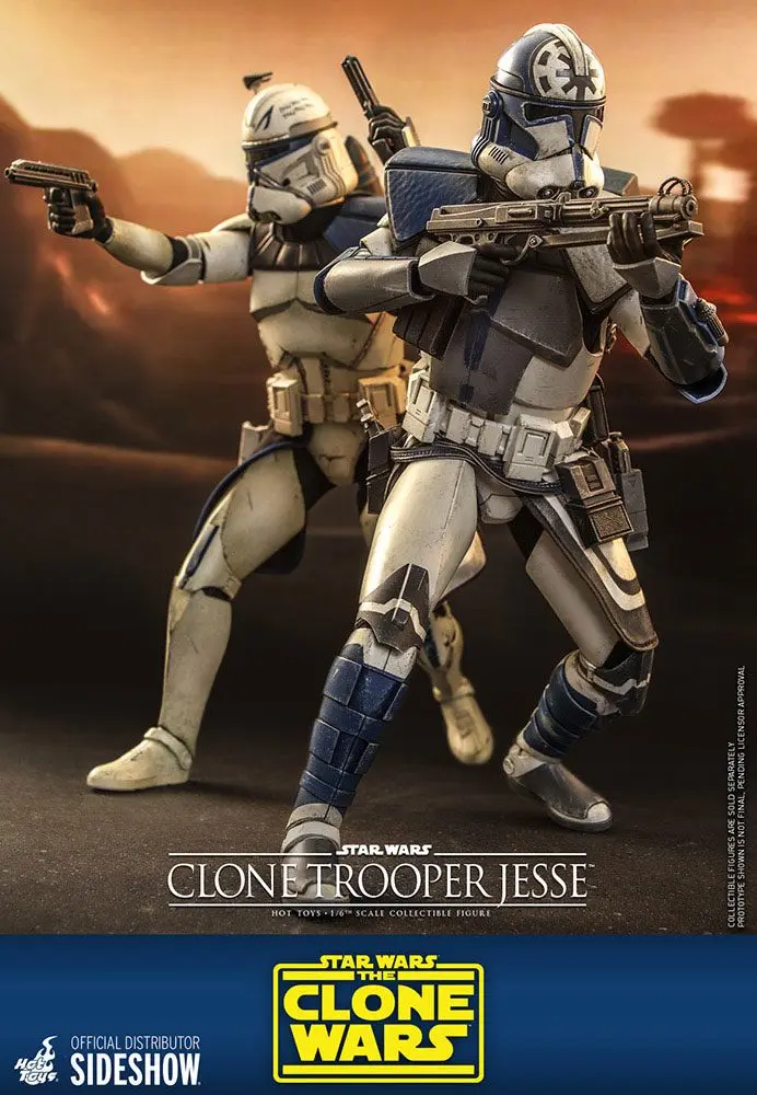 Star Wars The Clone Wars 1/6 Clone Trooper Jesse akciófigura 30 cm termékfotó