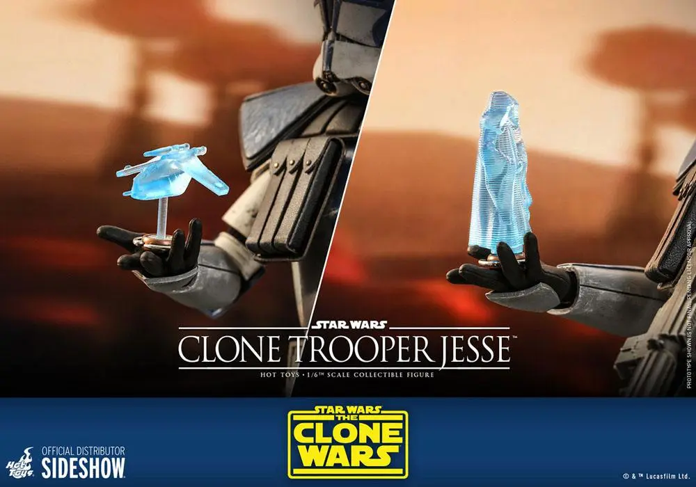 Star Wars The Clone Wars 1/6 Clone Trooper Jesse akciófigura 30 cm termékfotó