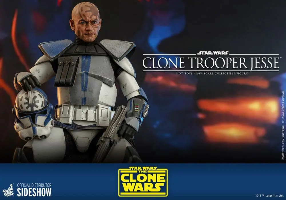 Star Wars The Clone Wars 1/6 Clone Trooper Jesse akciófigura 30 cm termékfotó