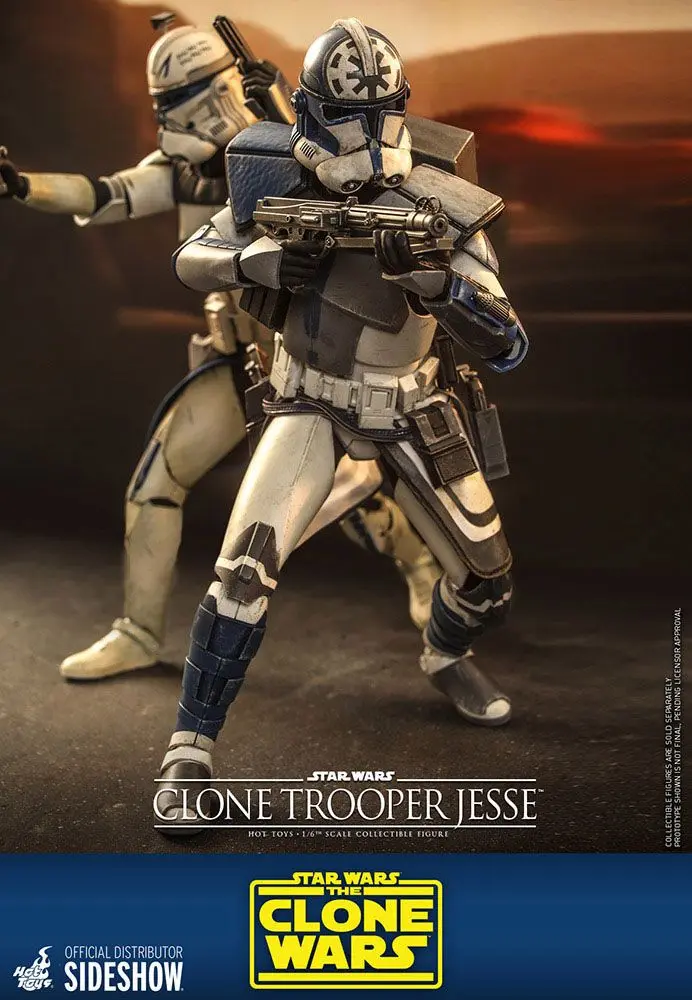 Star Wars The Clone Wars 1/6 Clone Trooper Jesse akciófigura 30 cm termékfotó