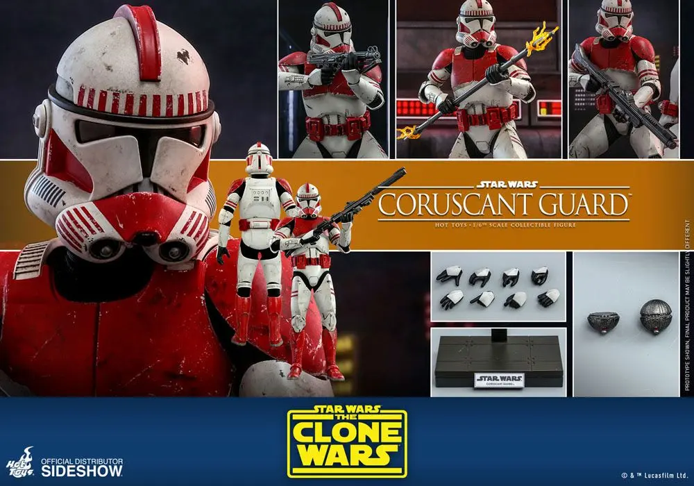 Star Wars The Clone Wars 1/6 Coruscant Guard akciófigura 30 cm termékfotó