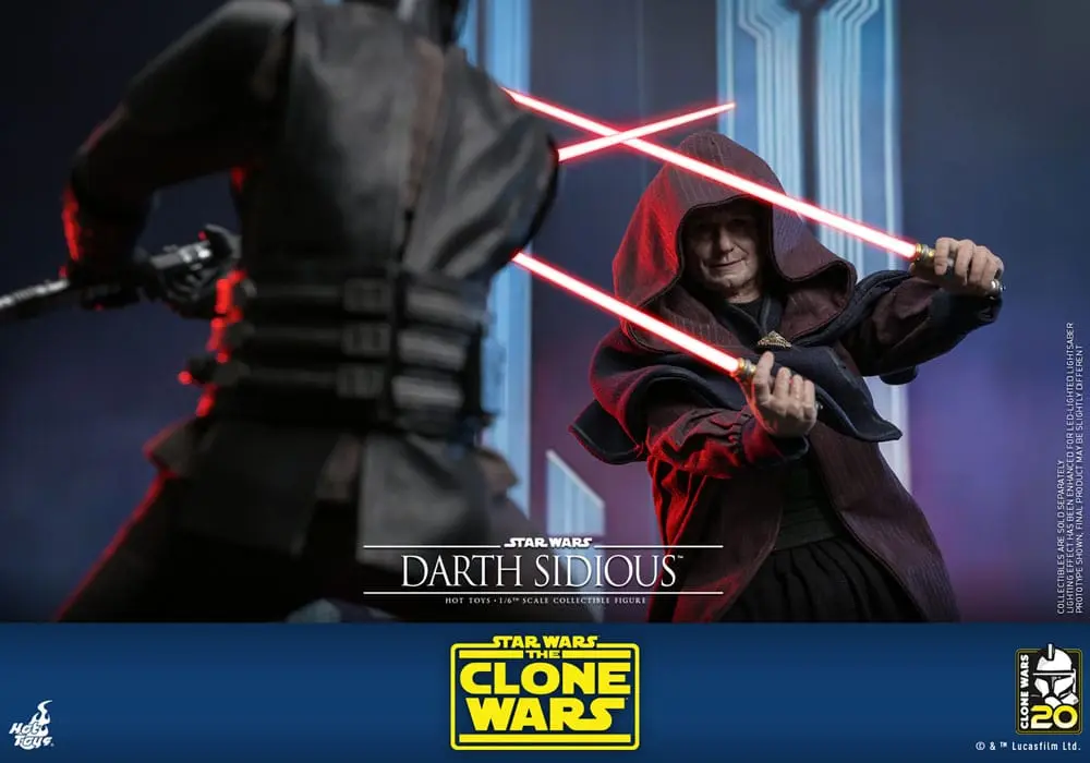 Star Wars: The Clone Wars 1/6 Darth Sidious akciófigura 29 cm termékfotó