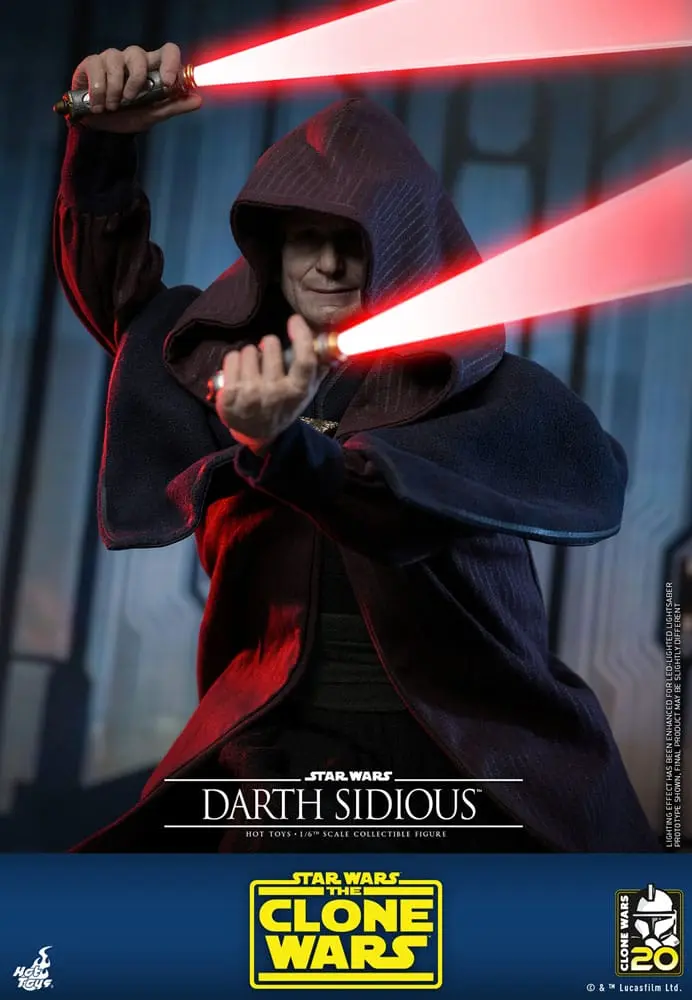 Star Wars: The Clone Wars 1/6 Darth Sidious akciófigura 29 cm termékfotó