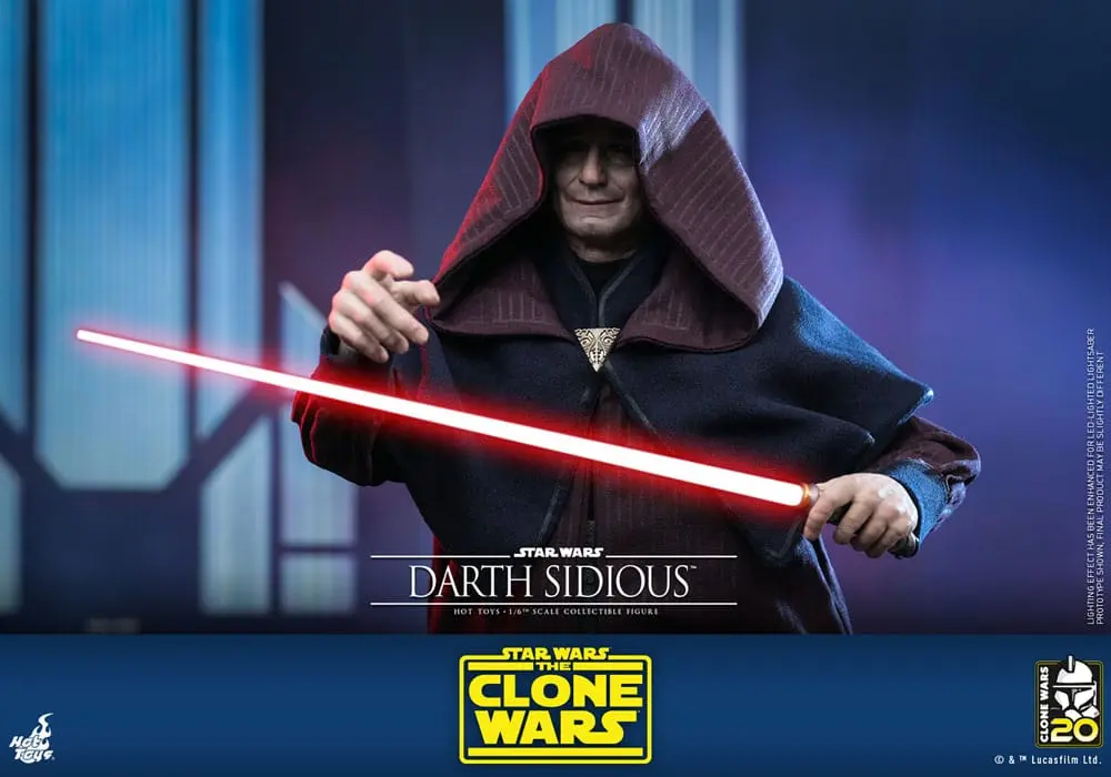 Star Wars: The Clone Wars 1/6 Darth Sidious akciófigura 29 cm termékfotó