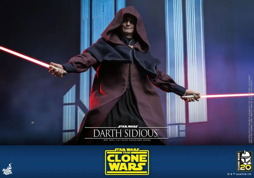 Star Wars: The Clone Wars 1/6 Darth Sidious akciófigura 29 cm termékfotó