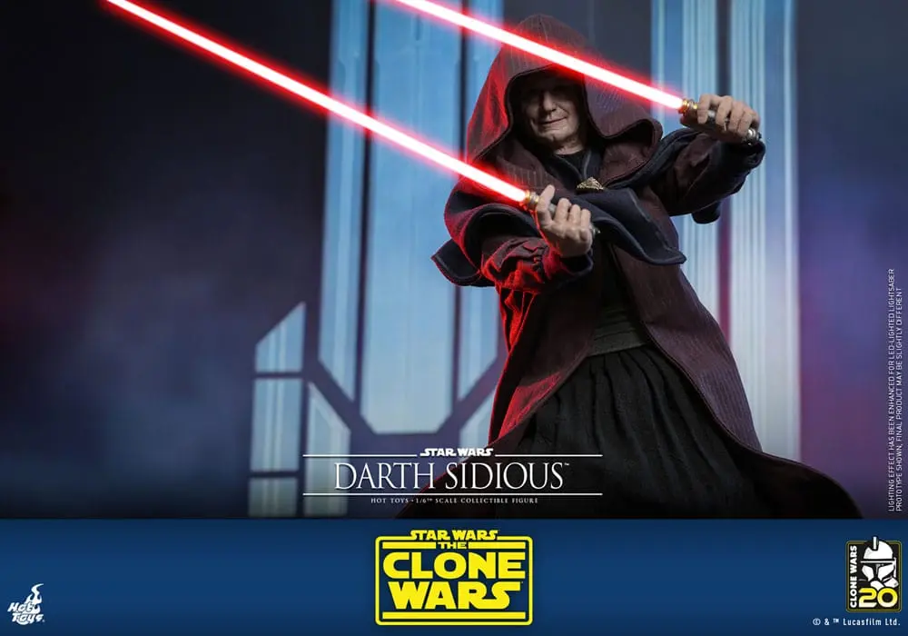 Star Wars: The Clone Wars 1/6 Darth Sidious akciófigura 29 cm termékfotó