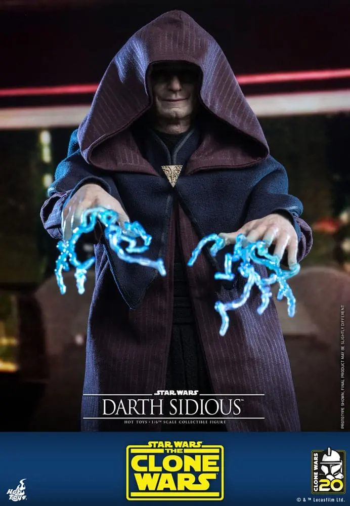 Star Wars: The Clone Wars 1/6 Darth Sidious akciófigura 29 cm termékfotó