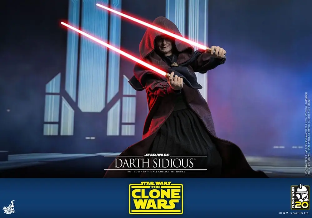 Star Wars: The Clone Wars 1/6 Darth Sidious akciófigura 29 cm termékfotó