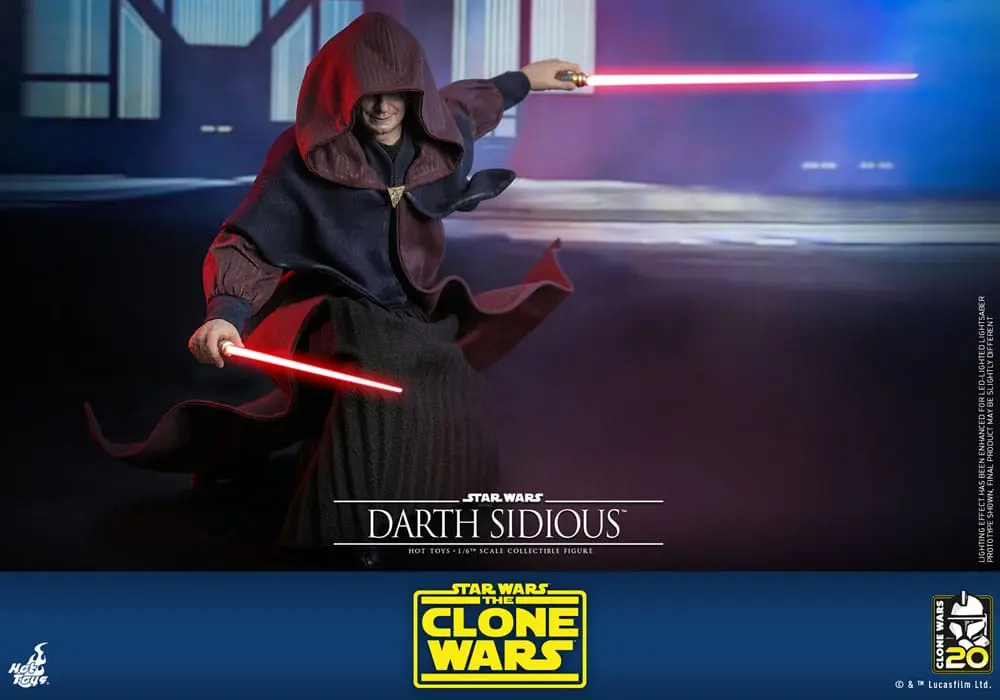 Star Wars: The Clone Wars 1/6 Darth Sidious akciófigura 29 cm termékfotó