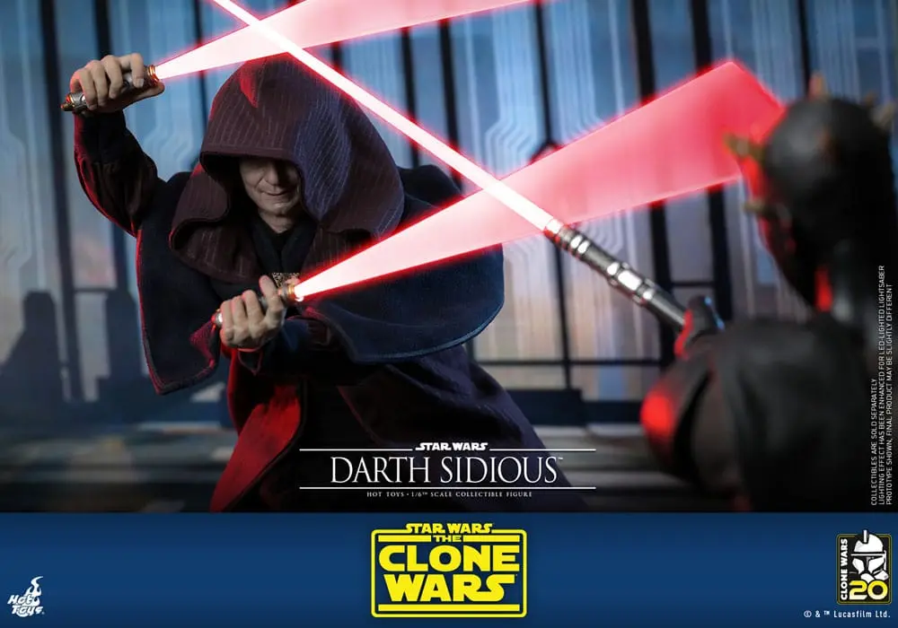 Star Wars: The Clone Wars 1/6 Darth Sidious akciófigura 29 cm termékfotó