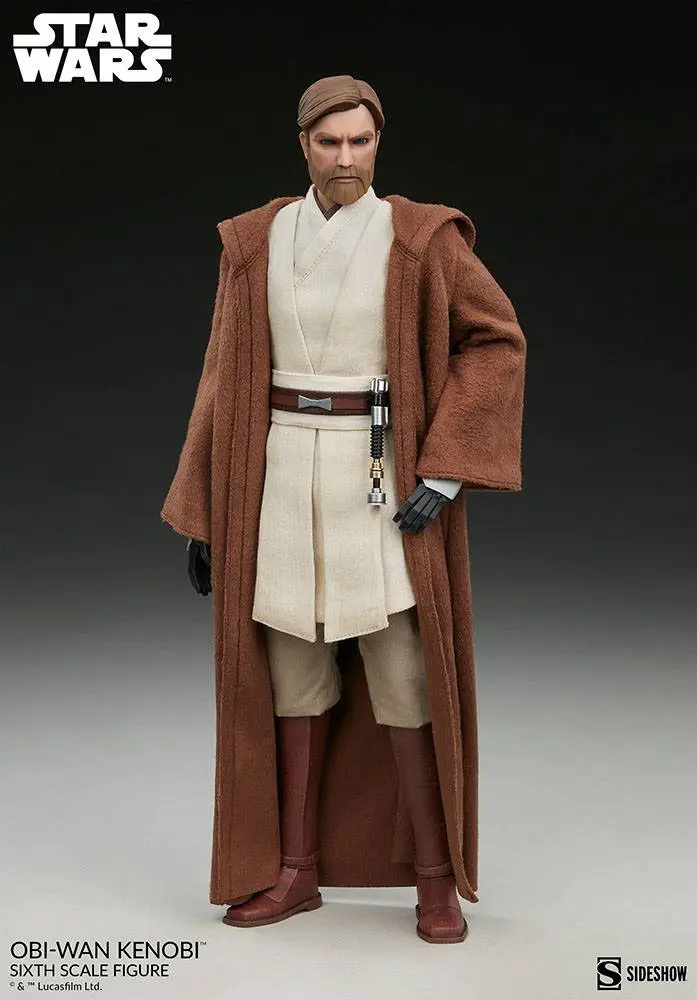 Star Wars The Clone Wars Action Figure 1/6 Obi-Wan Kenobi 30 cm termékfotó