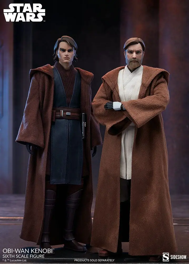 Star Wars The Clone Wars Action Figure 1/6 Obi-Wan Kenobi 30 cm termékfotó