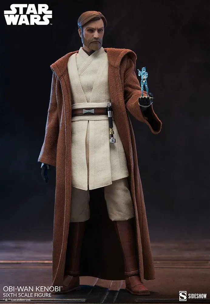 Star Wars The Clone Wars Action Figure 1/6 Obi-Wan Kenobi 30 cm termékfotó