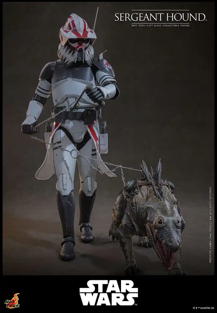 Star Wars: The Clone Wars 1/6 Sergeant Hound akciófigura 30 cm termékfotó