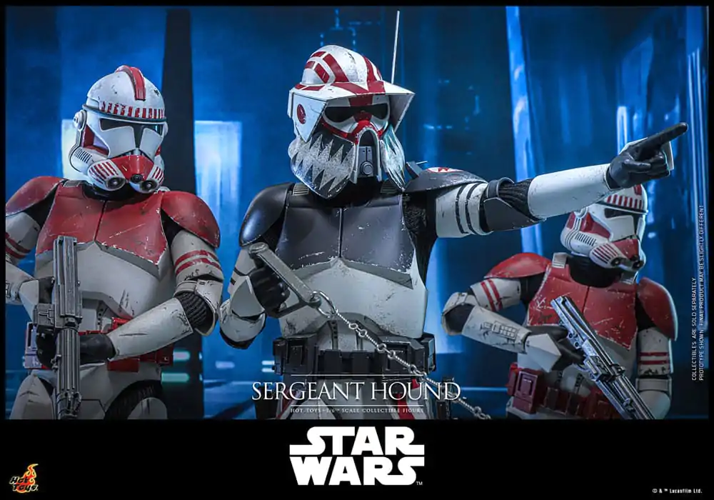 Star Wars: The Clone Wars 1/6 Sergeant Hound akciófigura 30 cm termékfotó