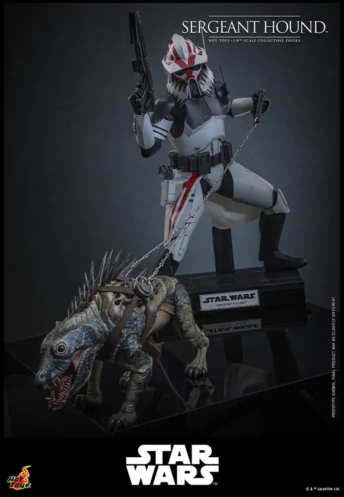Star Wars: The Clone Wars 1/6 Sergeant Hound akciófigura 30 cm termékfotó
