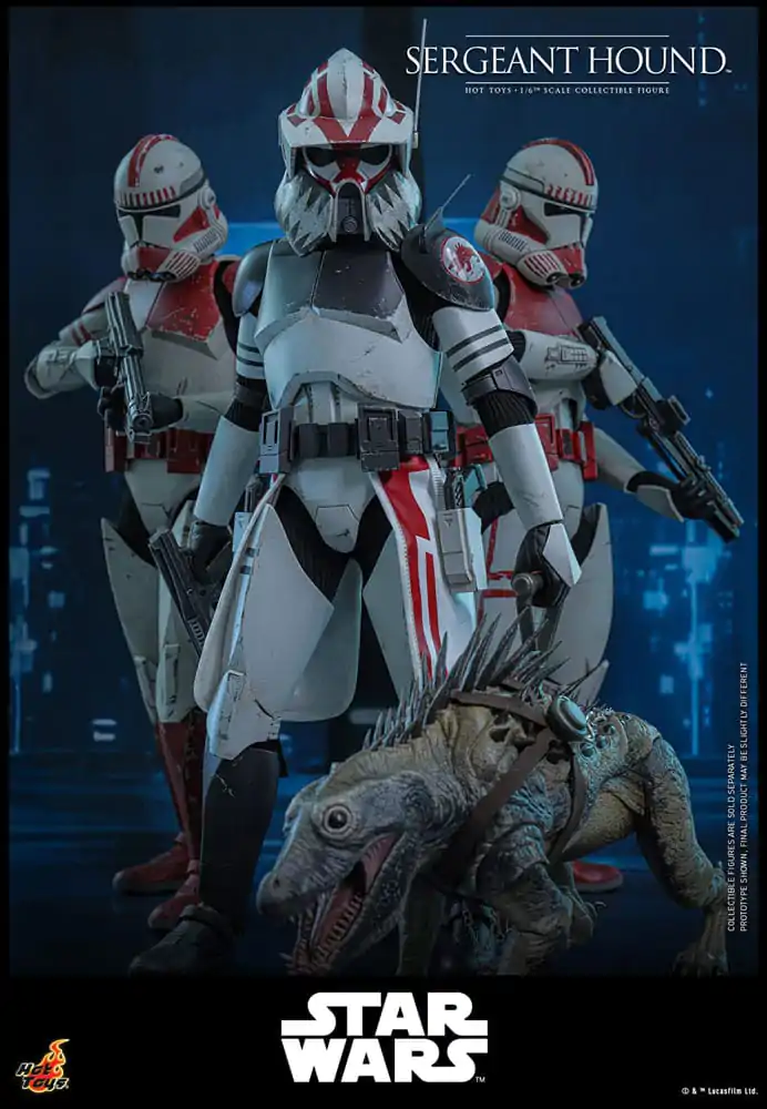 Star Wars: The Clone Wars 1/6 Sergeant Hound akciófigura 30 cm termékfotó