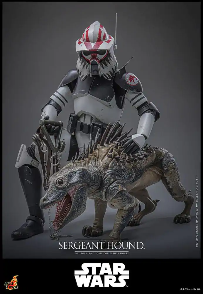 Star Wars: The Clone Wars 1/6 Sergeant Hound akciófigura 30 cm termékfotó