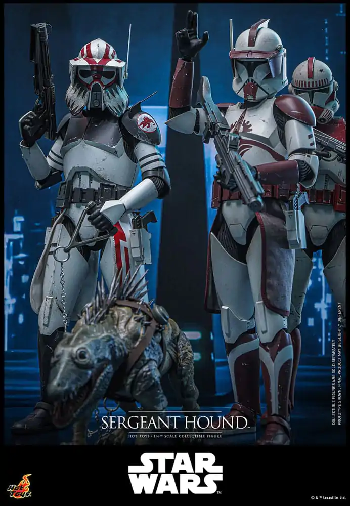 Star Wars: The Clone Wars 1/6 Sergeant Hound akciófigura 30 cm termékfotó