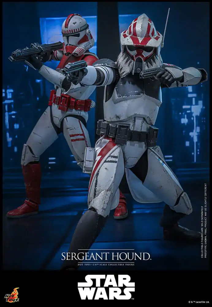 Star Wars: The Clone Wars 1/6 Sergeant Hound akciófigura 30 cm termékfotó