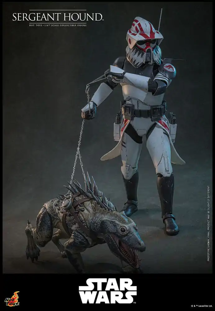 Star Wars: The Clone Wars 1/6 Sergeant Hound akciófigura 30 cm termékfotó