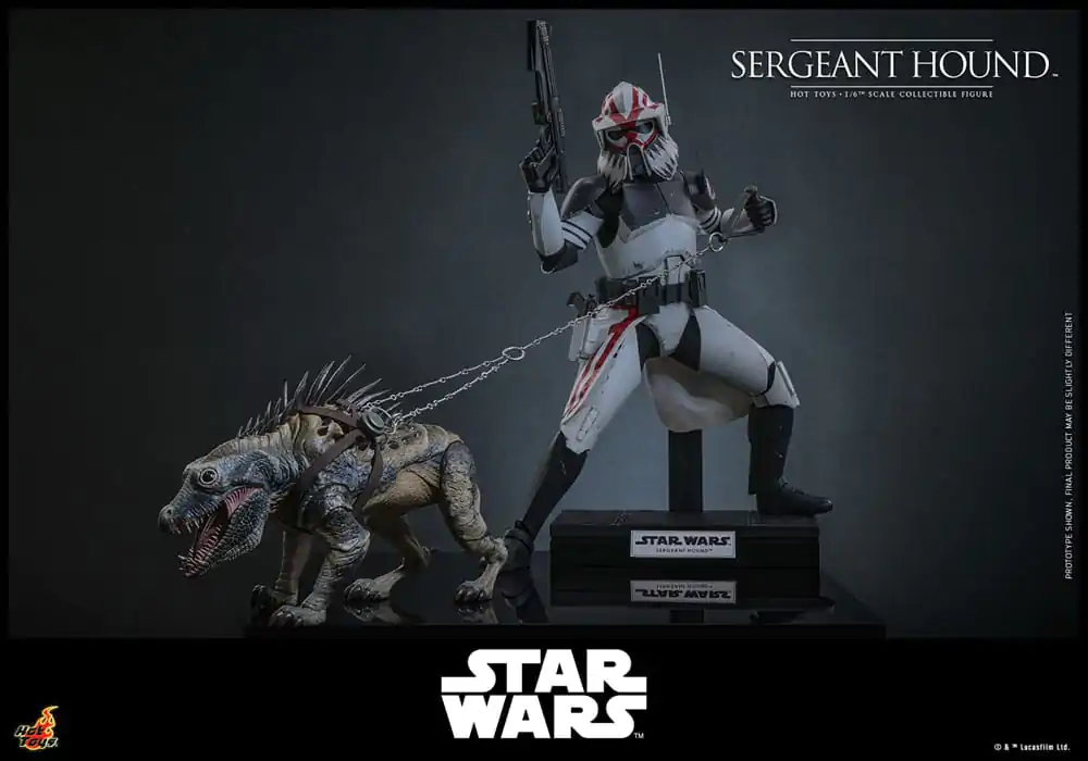 Star Wars: The Clone Wars 1/6 Sergeant Hound akciófigura 30 cm termékfotó