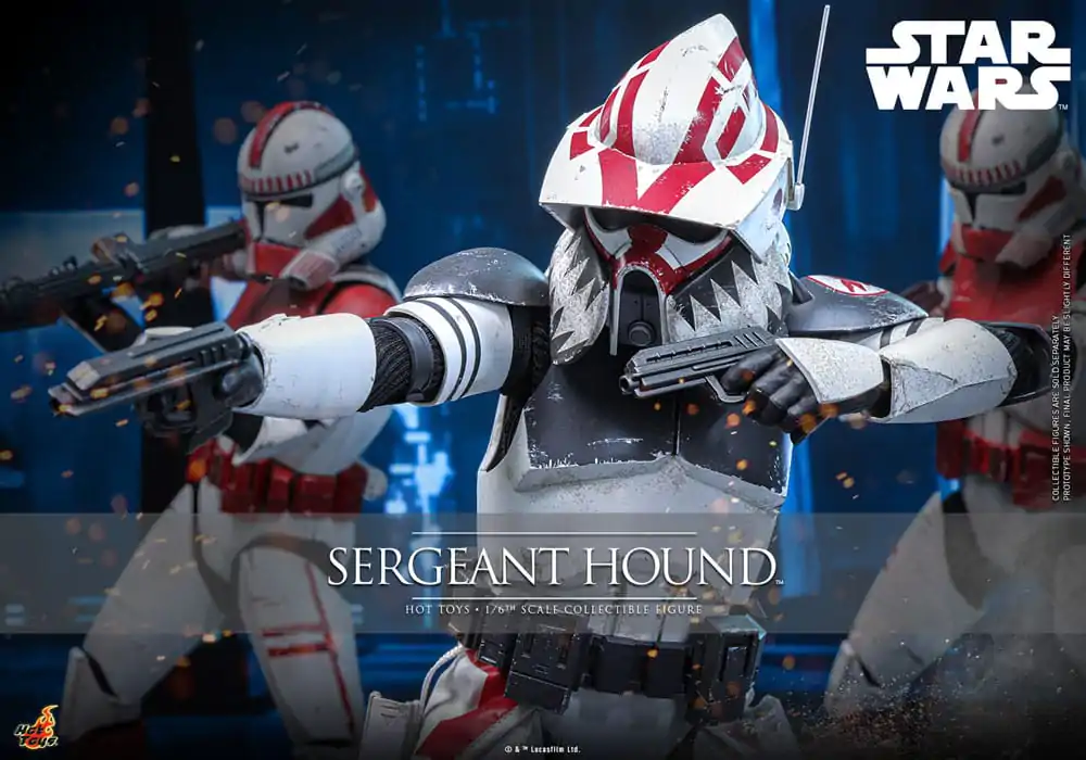 Star Wars: The Clone Wars 1/6 Sergeant Hound akciófigura 30 cm termékfotó