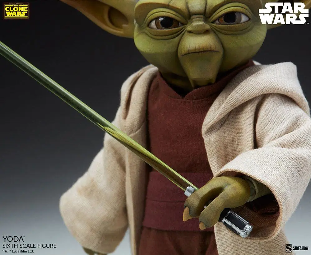 Star Wars The Clone Wars 1/6 Yoda akciófigura 14 cm termékfotó