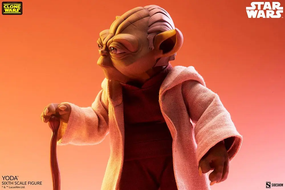 Star Wars The Clone Wars 1/6 Yoda akciófigura 14 cm termékfotó