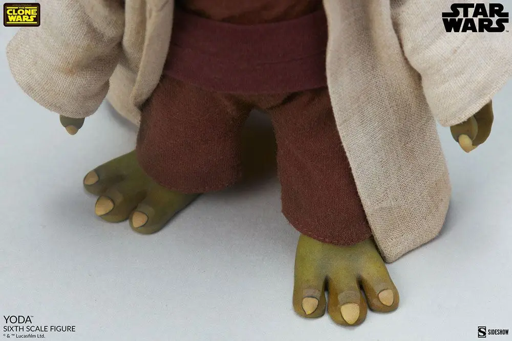 Star Wars The Clone Wars 1/6 Yoda akciófigura 14 cm termékfotó