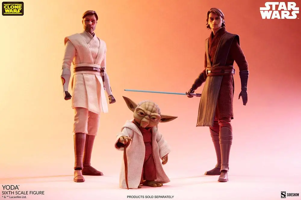 Star Wars The Clone Wars 1/6 Yoda akciófigura 14 cm termékfotó