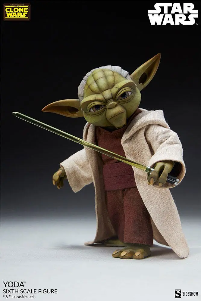 Star Wars The Clone Wars 1/6 Yoda akciófigura 14 cm termékfotó