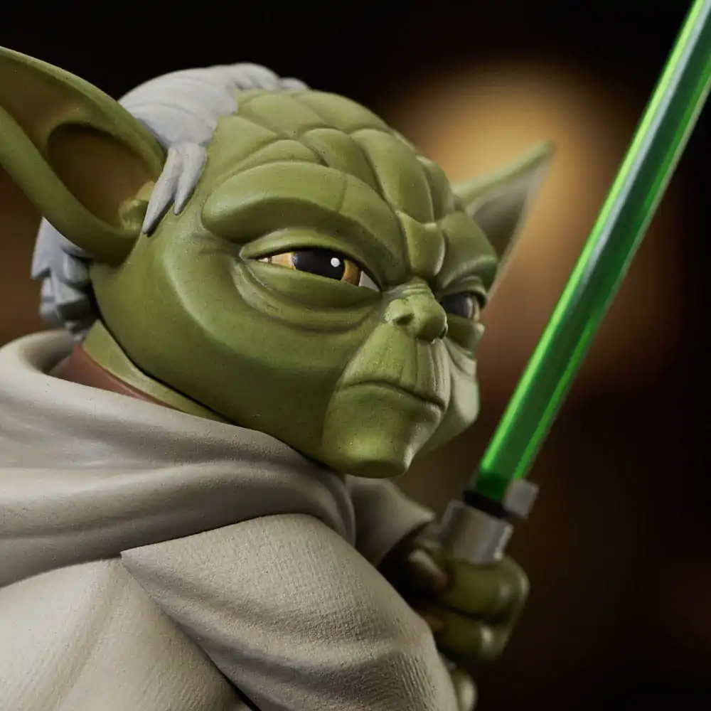 Star Wars The Clone Wars 1/7 Yoda mellszobor figura 13 cm termékfotó